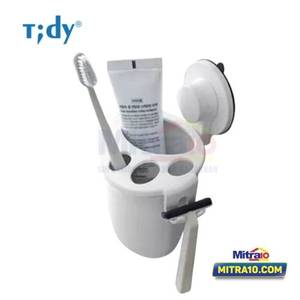 Tidy Gantungan Tempat Sikat Gigi BAA-030  9.4cm X 11.9cm X 16.1cm Putih