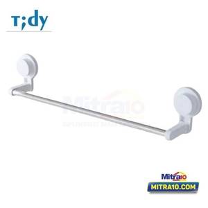 Tidy Gantungan Handuk Kamar Mandi Single Bar BAA-090 7.524cm X 53.024cm X 10.8cm Putih