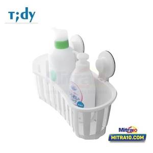 Tidy Rak Dinding Kamar Mandi Multifungsi BAA-150 11.824cm X 30.624cm X 17.6cm Putih