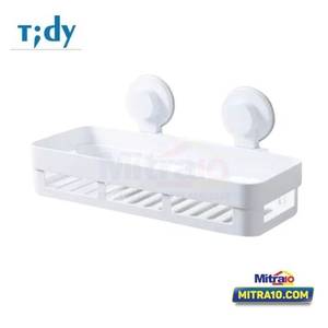 Tidy Rak Dinding Kamar Mandi BAA-530 13.816cm X 30.216cm X 12.7cm Putih