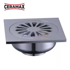 Ceramax Saringan Air Kamar Mandi Kuningan FD-A246 11x11 Cm