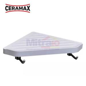 Ceramax Rak Sudut Dengan Gantungan 8096WH Putih