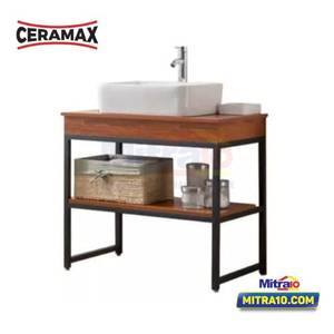 Ceramax Kabinet Dengan Wastafel Kamar Mandi Aiden Series PSPVC1802 (Set)
