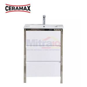 Ceramax Kabinet Pvc Dengan Wastafel Kamar Mandi CPS-112 (Set)