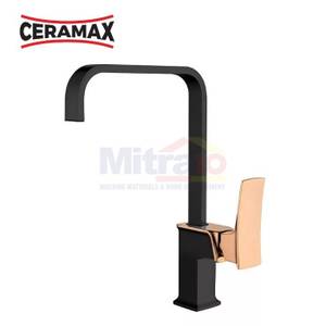 Ceramax Kran Wastafel Cuci Piring Dapur FT840022RB Hitam-Emas