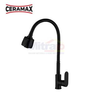 Ceramax Kran Wastafel Cuci Piring Dapur Fleksibel York DY-1448R Hitam