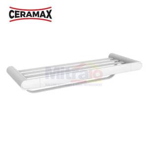 Ceramax Gantungan Handuk Kamar Mandi Double Bar 8224WH Putih