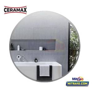 Ceramax Cermin Bulat Kamar Mandi Turin 60 Cm Silver