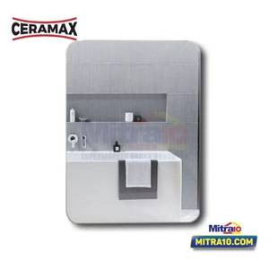 Ceramax Cermin Kamar Mandi Persegi Panjang Naples 50X70 Cm Silver
