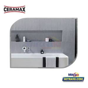 Ceramax Cermin Kamar Mandi Persegi Panjang Palermo 60x80 Cm Silver