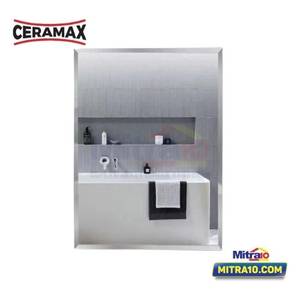 Ceramax Cermin Kamar Mandi Persegi Panjang Bergamo 50x70 Cm Silver
