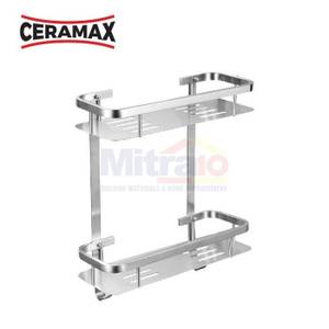 Ceramax Rak Kamar Mandi Stainless Dua Tingkat XBT-0328-2