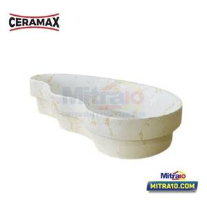 Ceramax Wastafel Brita H462C102 ABV  33 x 60 x 13 Cm Putih Marble