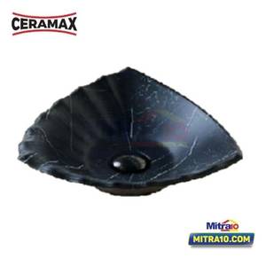 Ceramax Wastafel Atas Meja CORA H456C59 Hitam 