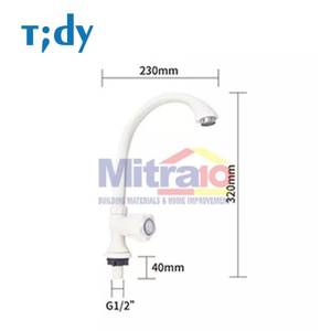Tidy Kran Wastafel Cuci Piring Dapur CY-5019 Putih