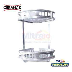 Ceramax Rak Sudut 2 Susun Aluminum XBT - 0596-2 Chrome