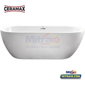 Ceramax Bathtub Standing MV073D 1725x760x570MM Putih