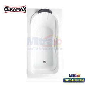 Ceramax Bathtub Tanbam MV045K 1600x750x450MM Putih