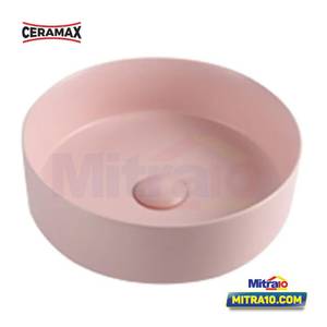 Ceramax Wastafel Atas Meja Monaco H-308 ABV Matt Pink