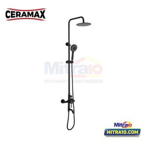 Ceramax Seri Glara Shower Tiang Kolom SPR5001 Matt Black
