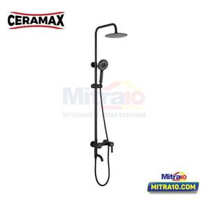Ceramax Seri Geya Shower Tiang Kolom SPR5006 Matt Black
