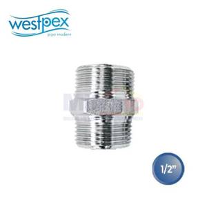 Westpex Sok Double Nepel Drat Luar Air Panas Dan Dingin 1/2 Inch