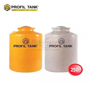 Profil Tangki Air TDA-250LT PU 250 Liter Krem