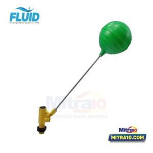 Fluid Pelampung Toren Air FV-ZS-001 1/2 Inch Bola Plastik Bulat warna Hijau