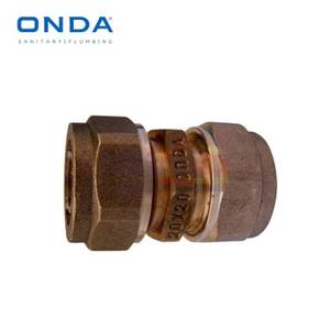 Onda Sambungan Pipa Kuningan Air Panas Equal Union 1/2 Inch