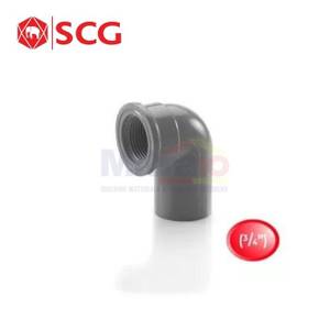 Scg Faucet Elbow Sambungan Pipa Pvc 90 Derajat Drat Dalam Aw Grey 20 3/4 Inch