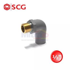 Scg Faucet Elbow Sambungan Pipa Pvc 90 Derajat Drat Luar Metal Aw Grey 18 1/2 Inch