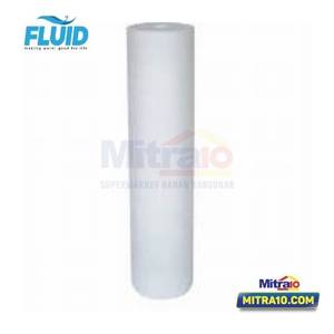 Fluid Kartrid Isi Refil Filter Air 20 Inch 12cm x 12cm x 51cm Putih