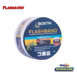 Flashband Plester Anti Bocor 75MMX10 Meter chrome Aluminium