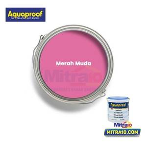 Aquaproof Waterproofing Cat Anti Bocor Merah Muda 4Kg