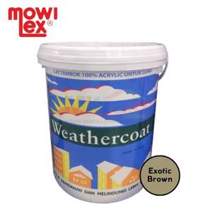 Mowilex Cat Tembok Exterior Weather Coat Exotic Brown E-8006 20 Liter 