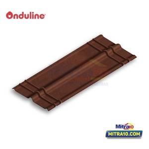 Onduline Nok Genteng 90x50x0.3 Cm Coklat