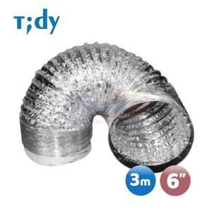 Tidy Aluminium Saluran Udara Dapur Fleksibel XY103 6 Inch 3 Meter