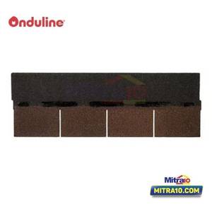 Bardoline Atap Flat Rectangular Brown 100x34 Cm Coklat