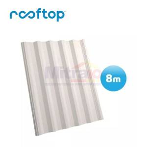 Rooftop Atap Gelombang 8 Meter Semi Tranparan (Set)