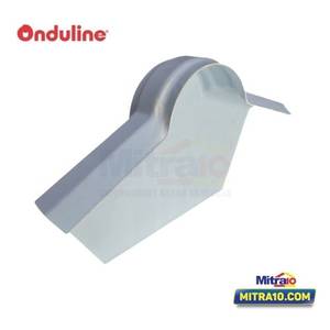 Onduplast Ujung Nok Atap End Ridge 63.7x10.7x36 Cm Putih