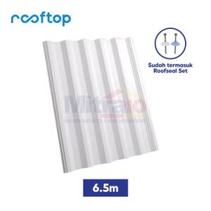 Rooftop Atap Genteng UPVC C-Series 6,5 Meter Putih 