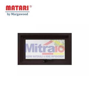Marga Jendela Aluminium Jungkti Atas Pintu AL-16 40x60Cm Coklat