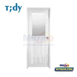 Tidy Pintu Kamar Mandi Pvc + Handle Bukaan Kiri PVC J016 71x195 Cm Putih