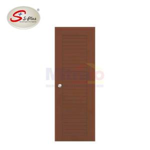 S-Plus Pintu Kamar Mandi Upvc Bukaan Kanan FLC BRW F-2A POLOS 70x195 Cm Coklat