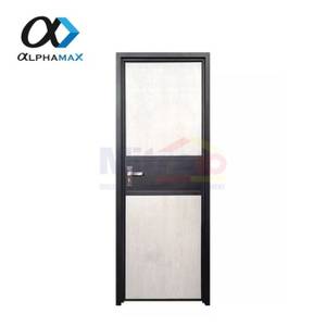 Alphamax Pintu Kamar Mandi Aluminium Bukaan Kanan Boston-H 70X195 Cm Abu