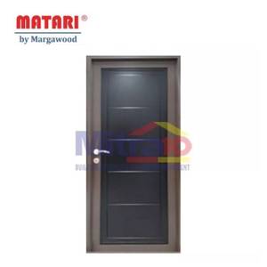 Marga Pintu Interior & Eksterior Aluminium Bukaan Kanan AL-31 88x205 Cm Coklat