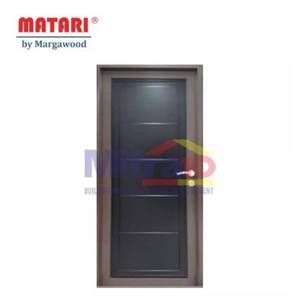 Marga Pintu Interior & Eksterior Aluminium Bukaan Kiri AL-31 88x205 Cm Coklat