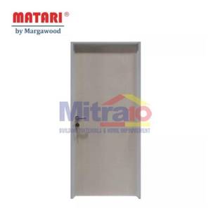 Marga Pintu Interior & Eksterior Pintu Kayu Bukaan Kanan HP-16 88x205 Cm Putih