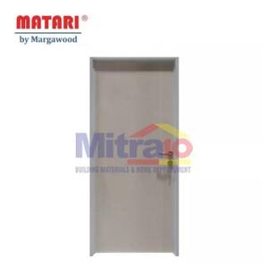 Marga Pintu Interior & Eksterior Pintu Kayu Bukaan Kiri HP-16 88x205 Cm Putih