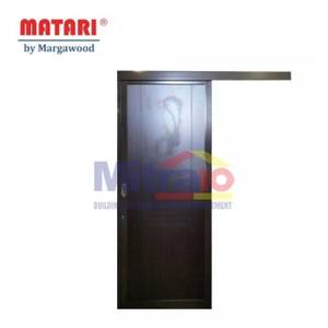Marga Pintu Sliding Interior Aluminium Bukaan Kanan AL-101SD 80x200 Cm Coklat